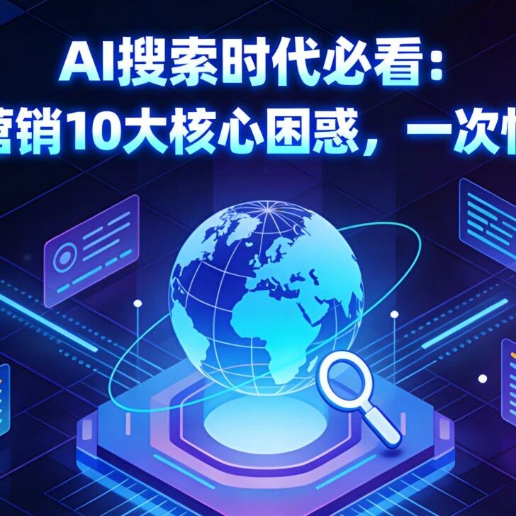 AI搜索时代必看:GEO营销10大核心困惑,一次性拆透!