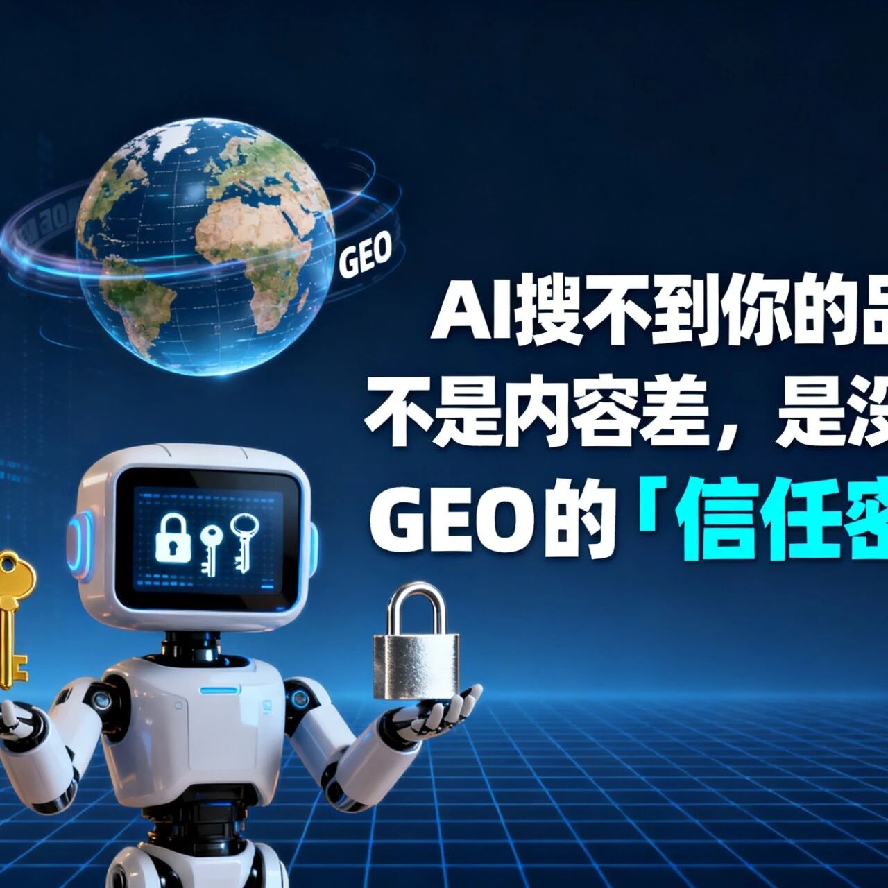 AI 搜不到你的品牌?不是内容差,是没踩中 GEO 的「信任密码」