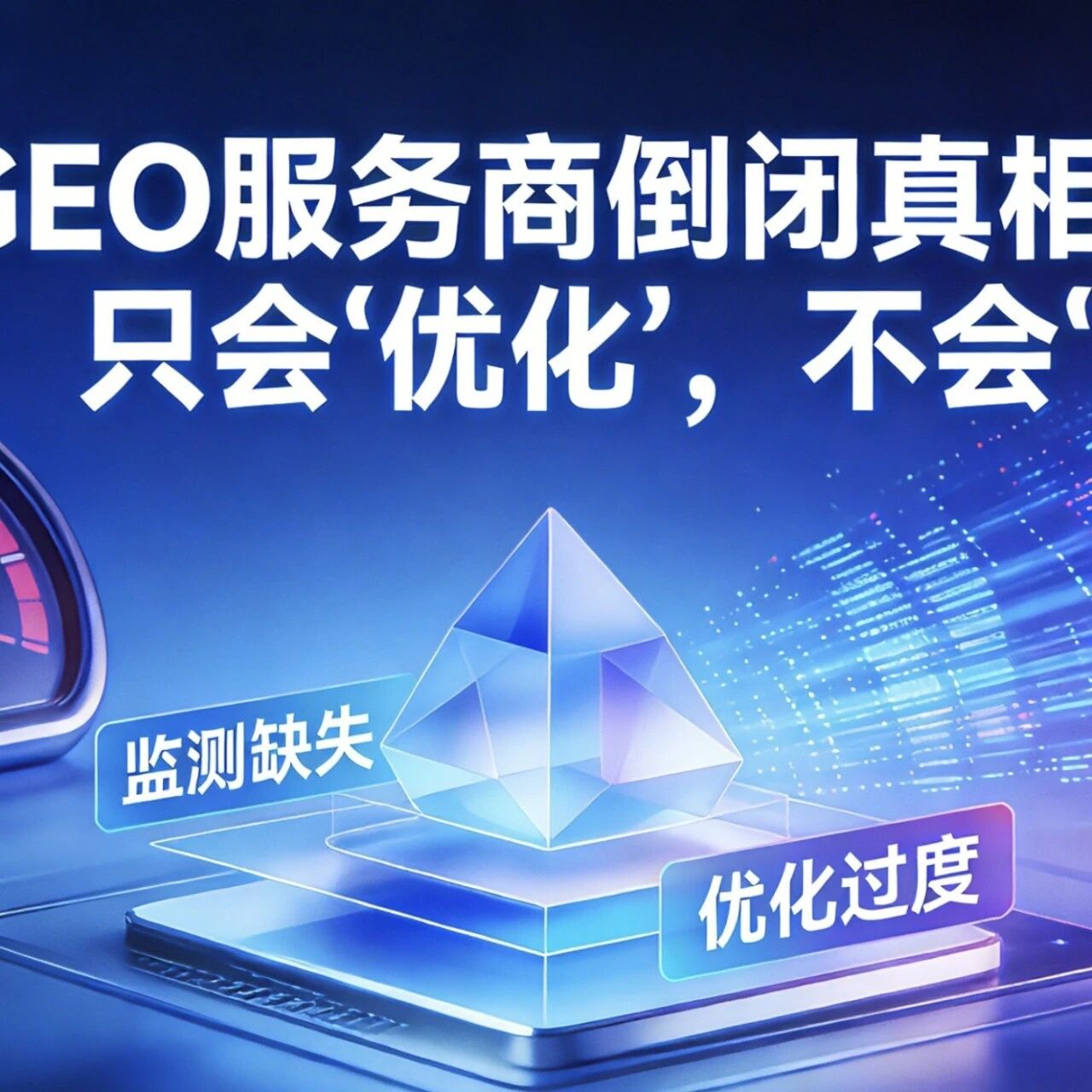 GEO服务商倒闭真相：只会“优化”，不会“监测”