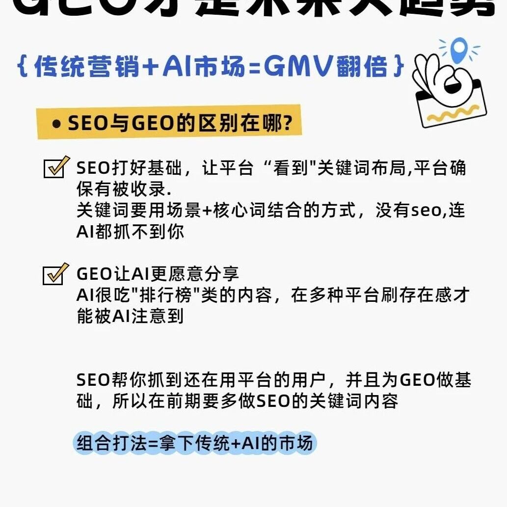 GEO 才是下一个流量密码?传统营销 + AI 真能 GMV 翻倍?