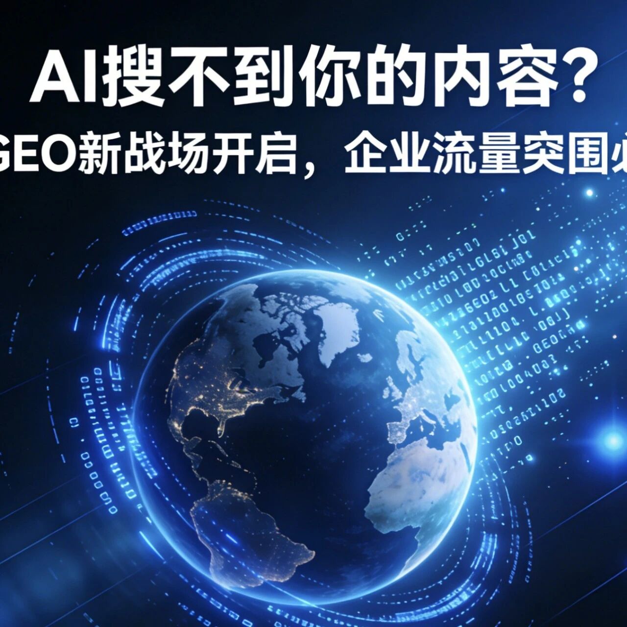 AI搜不到你的内容?480亿GEO新战场开启,企业流量突围必看指南