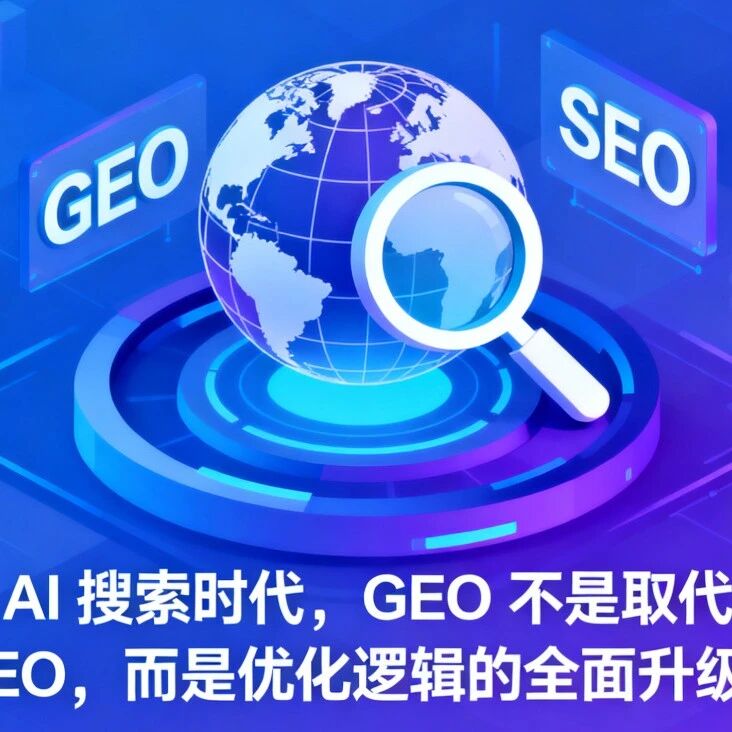 AI 搜索时代,GEO 不是取代 SEO,而是优化逻辑的全面升级!
