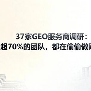 37家GEO服务商调研：续费超70%的团队，都在偷偷做同一件事