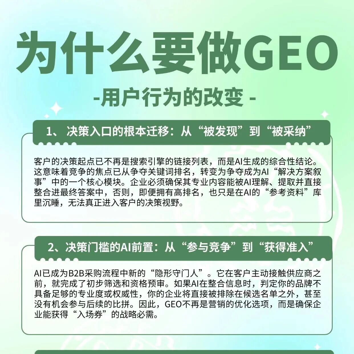 现在为什么必须做 GEO？用户和企业的双向改变