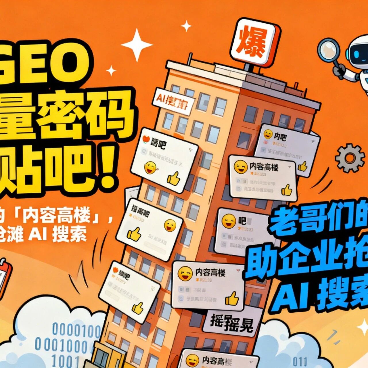 GEO 流量密码藏贴吧——「内容高楼」助企业抢滩 AI 搜索