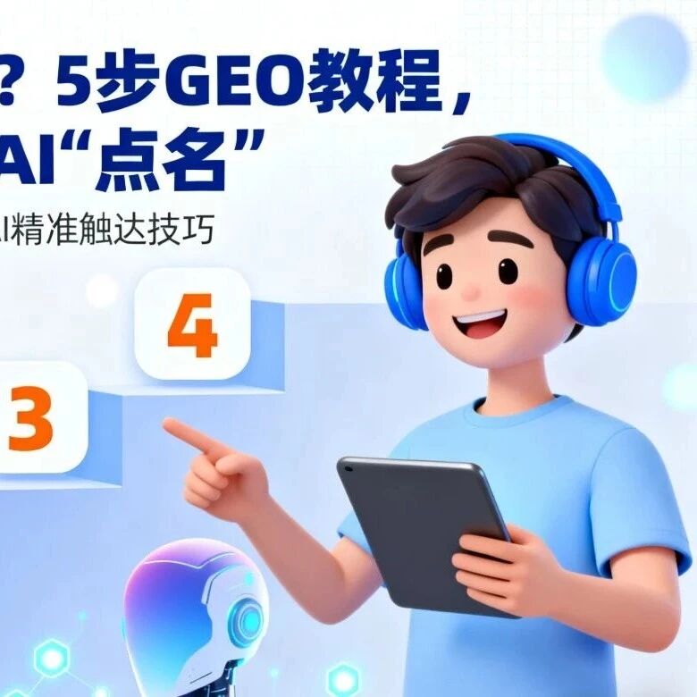 想抢 AI 流量?5 步 GEO 教程,新手也能让 AI “点名”