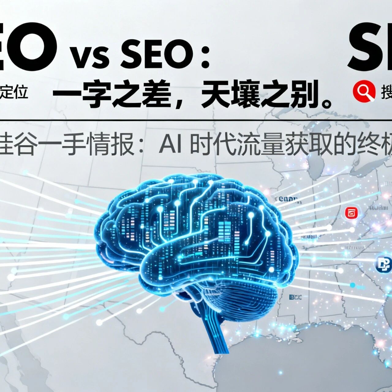 GEO vs SEO：一字之差，天壤之别。美国硅谷一手情报：AI 时代流量获取的终极密码