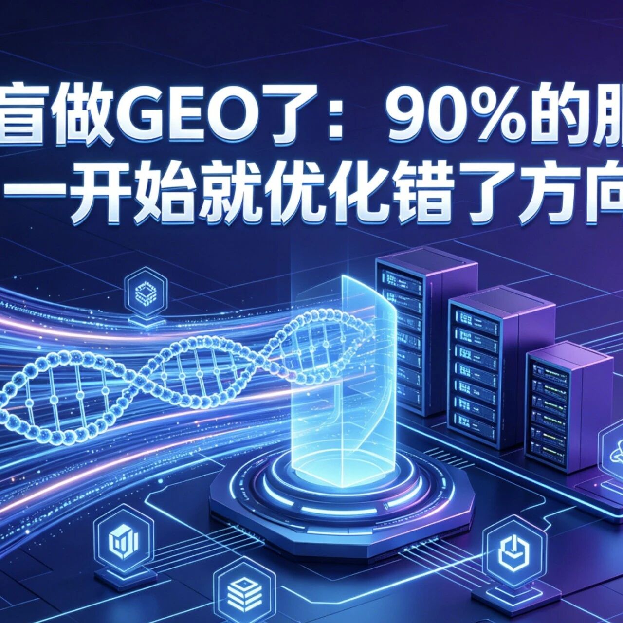 别再盲做GEO了:90%的服务商,一开始就优化错了方向!
