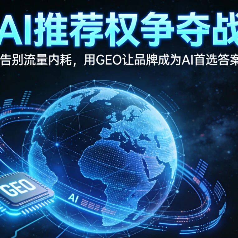 AI推荐权争夺战:告别流量内耗,用GEO让品牌成为AI首选答案