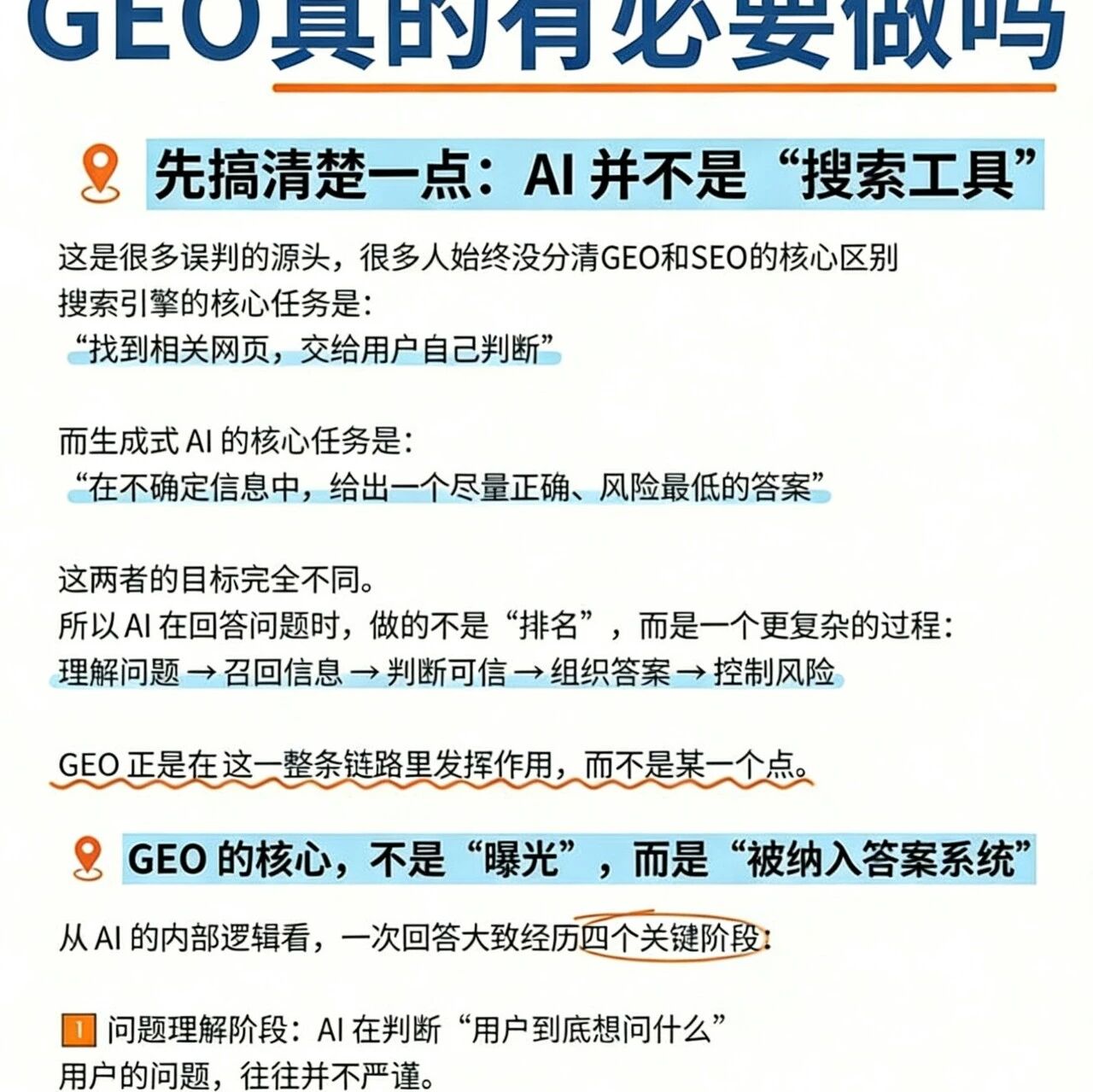 GEO 真的有必要做吗？