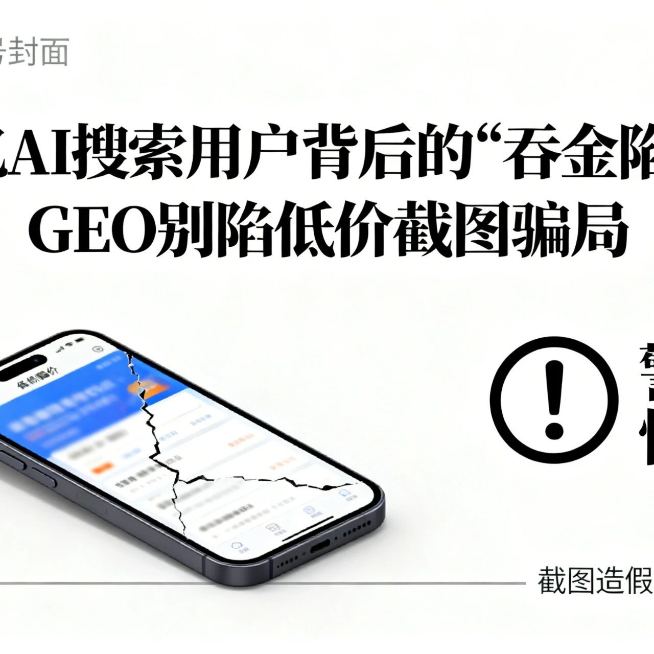 35 亿 AI 搜索用户背后的 “吞金陷阱”——GEO别陷低价截图骗局