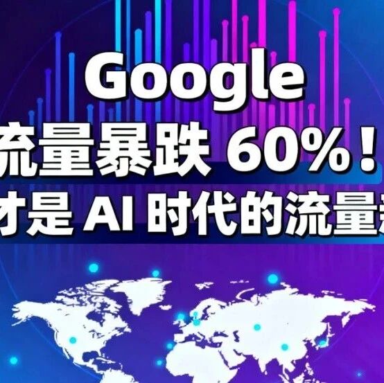 Google 流量暴跌 60%!GEO 才是 AI 时代的流量新饭碗(硅谷一手信息 + 3 个月落地指南)