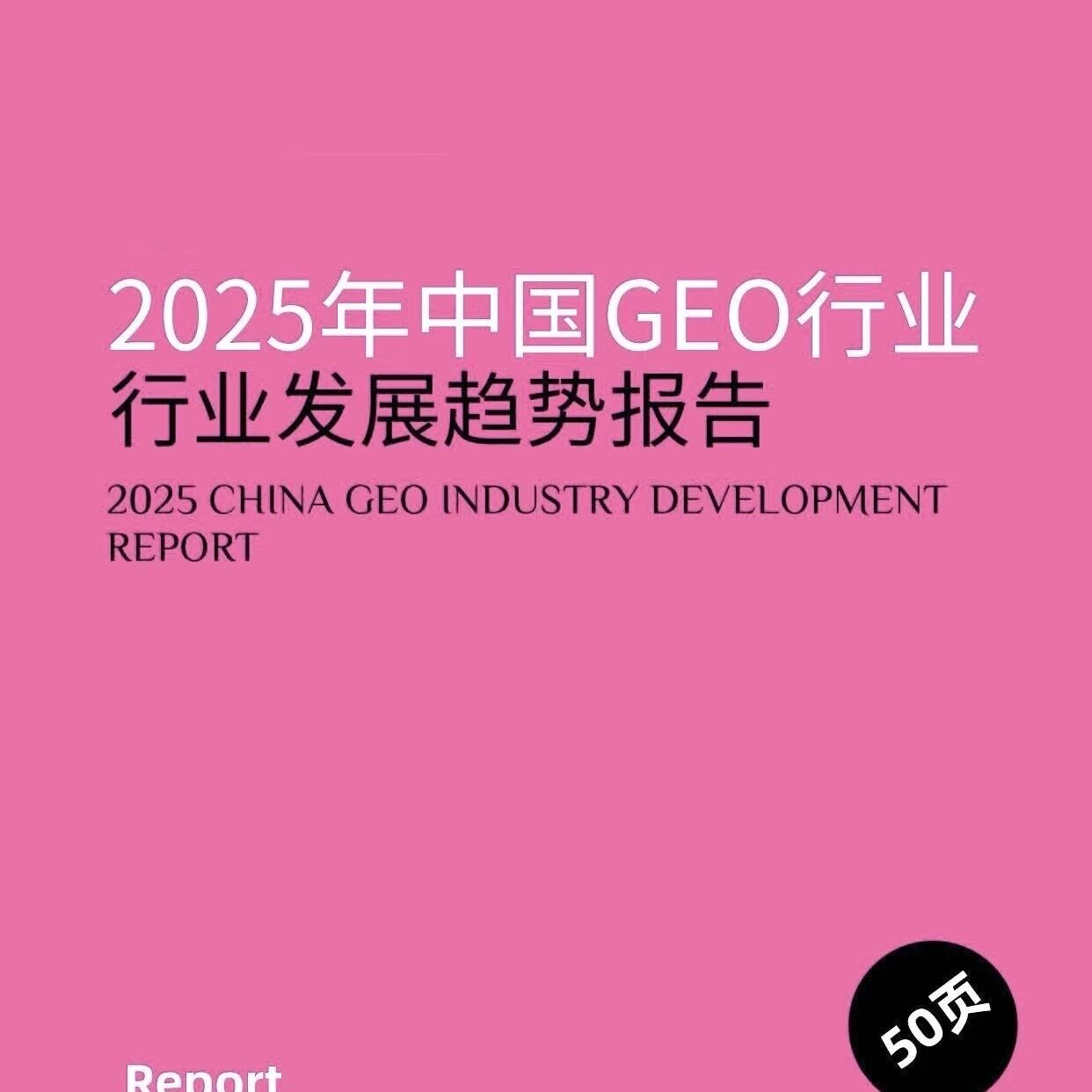 2025中国GEO行业发展趋势报告来了!