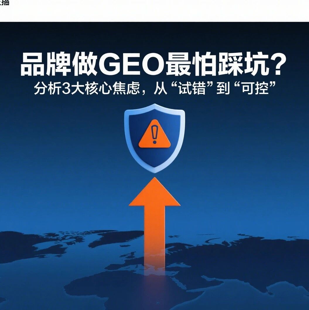 品牌做 GEO 最怕踩坑?分析 3 大核心焦虑,从 “试错” 到 “可控”