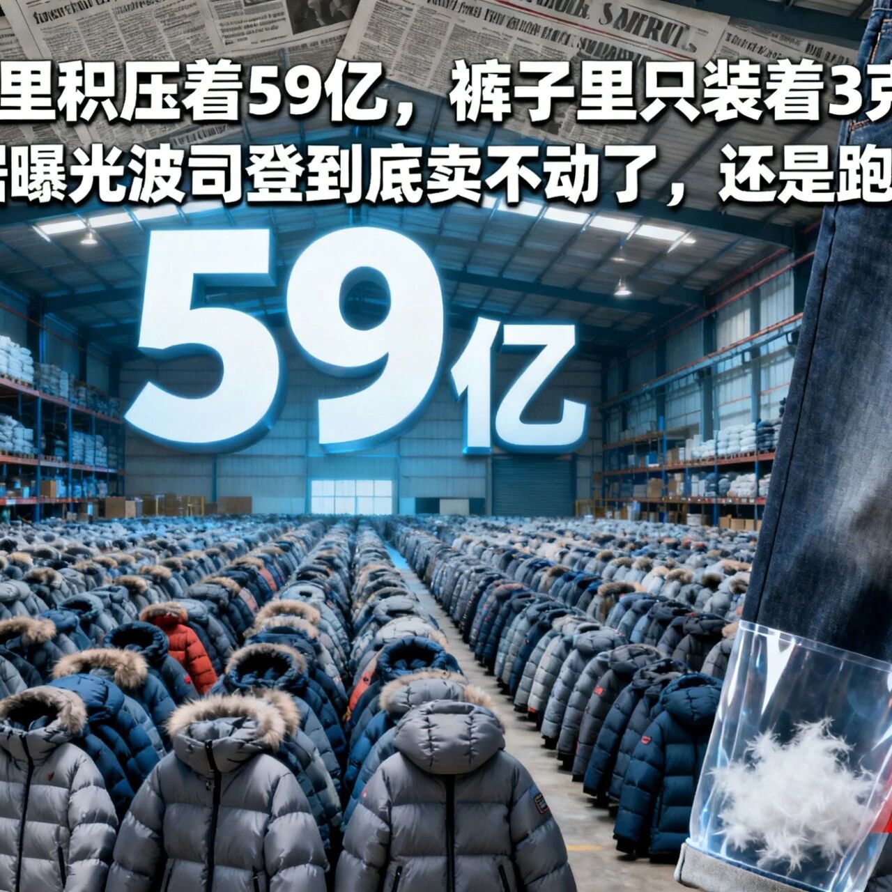 仓库里积压着 59 亿，裤子里只装着 3 克绒：AI 数据曝光波司登到底卖不动了，还是跑偏了？